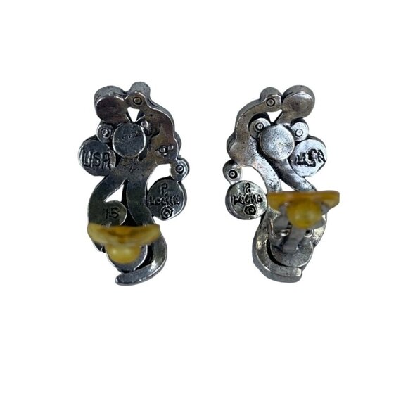 Patricia Locke Multi-Color Crystal Clip-On Earrings Year 2015 - Picture 3 of 6